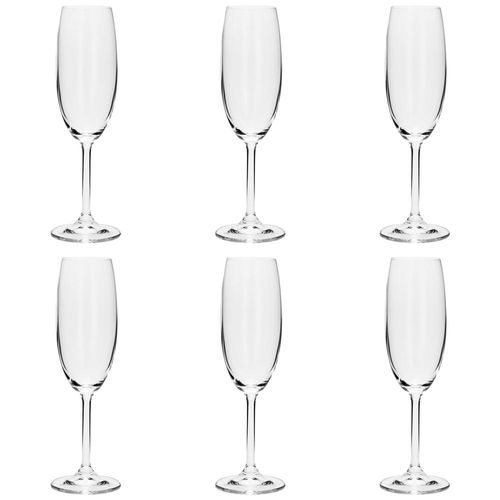Jogo de taças para champanhe em cristal ecológico Bohemia Gastro 6 peças 220ml