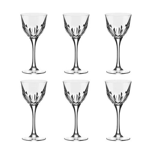 Jogo de tacas vinho branco em cristal Strauss Clássicos 225.045 6 peças 330ml