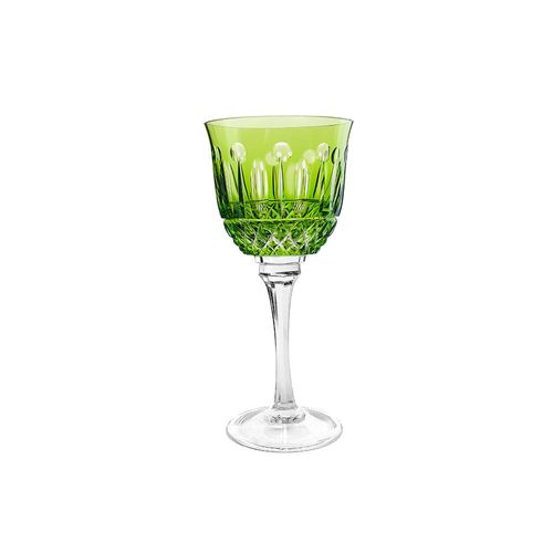 Taça vinho branco em cristal Strauss Overlay 225.069 330ml verde claro