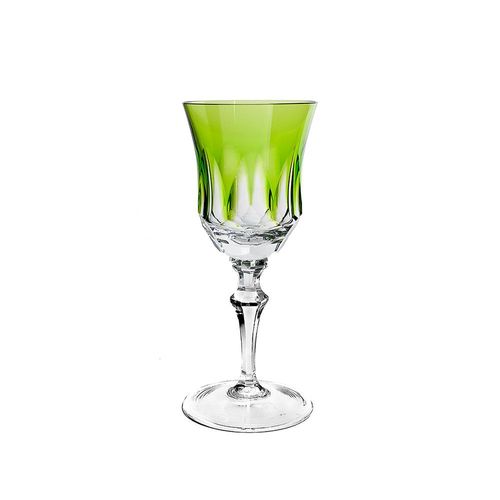 Taça vinho branco em cristal Strauss Overlay 119.055 330ml verde claro