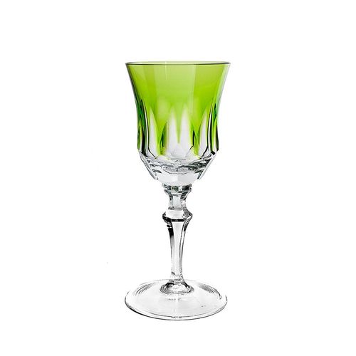 Taça água em cristal Strauss Overlay 119.055 400ml verde claro