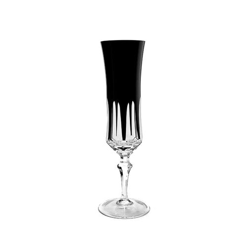 Taça champanhe em cristal Strauss Overlay 119.055 210ml preta
