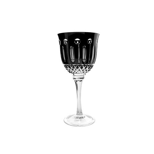 Taça vinho branco em cristal Strauss Overlay 225.069 330ml preta