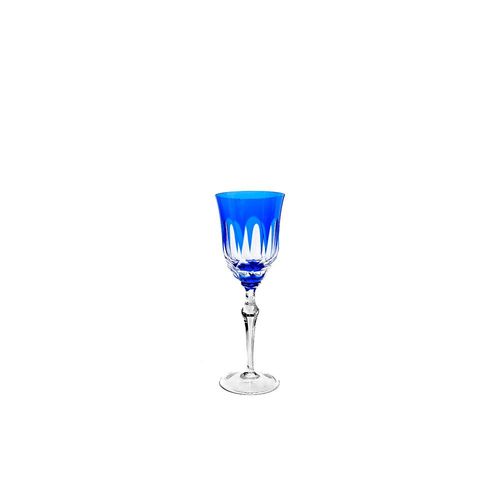 Taça licor em cristal Strauss Overlay 237.055 110ml azul escuro