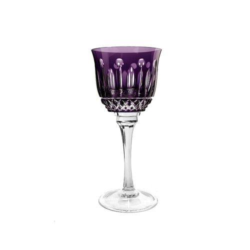 Taça vinho tinto em cristal Strauss Overlay 225.069 370ml ametista