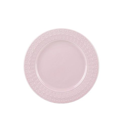 Prato de sobremesa em porcelana Wolff Grace 19cm rosé