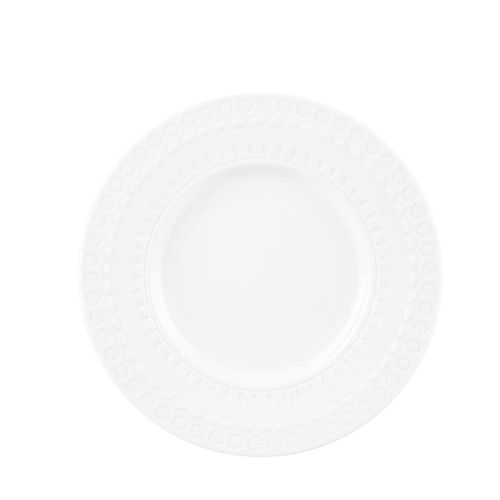 Prato sobremesa em porcelana Wolff Grace 22cm branco
