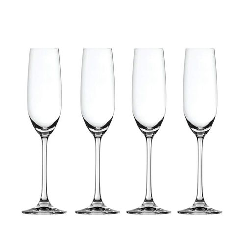 Jogo taças de champanhe vidro Spiegelau Salute 210ml 4 peças