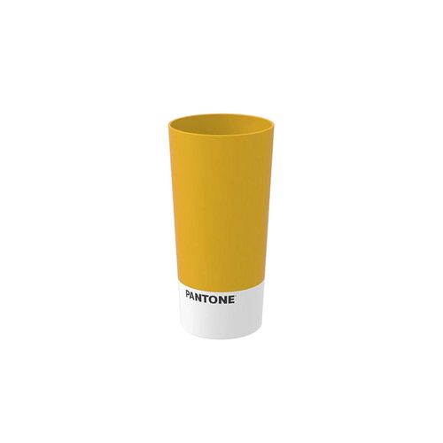 Copo cônico em plástico Coza Casual 500ml amarelo
