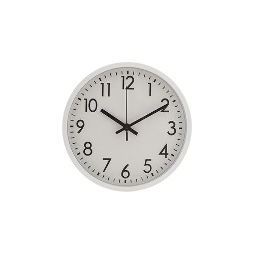 Relógio de parede em plástico Lyor Basic 30,5x4cm branco