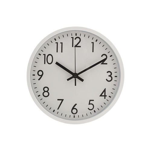 Relógio de parede em plástico Lyor Basic 24,4x3,8cm branco