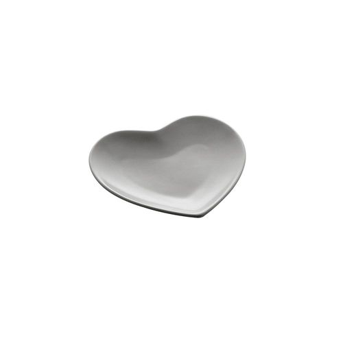 Petisqueira Cerâmica Lyor Heart 13,5cm Cinza