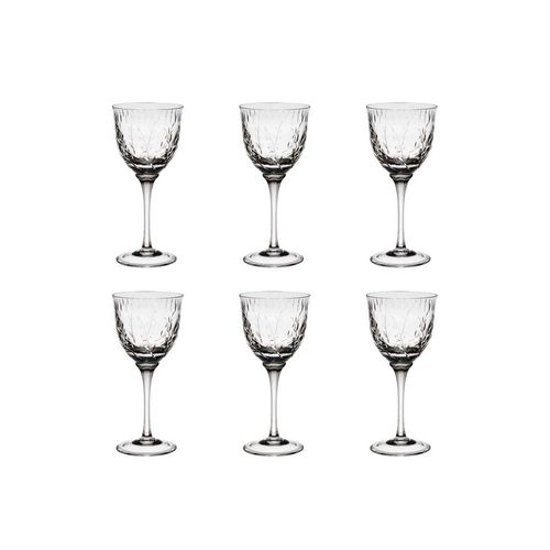 Jogo de taças vinho tinto cristal Strauss 370ml 6 peças