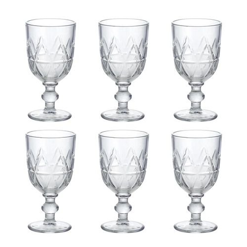 Jogo de taças para água em vidro Bon Gourmet 376ml 28127 6 peças