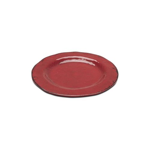 Prato raso em melamina Haus Marselha 27,8x1,6cm vermelho