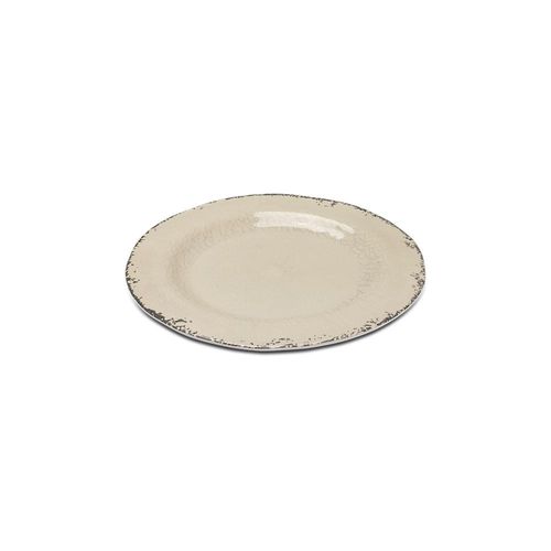 Prato sobremesa em melamina Haus Marselha 22,8x1,6cm branco