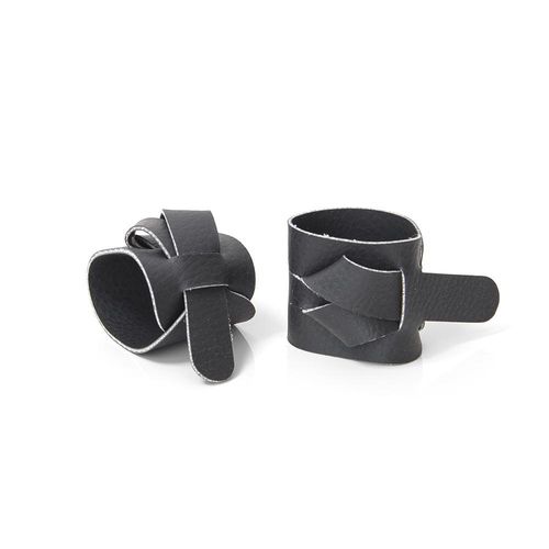 Jogo de argolas para guardanapos em PVC Copa&Cia Ravena 2 peças preto