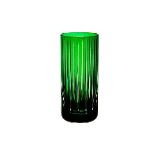 Copo em cristal Strauss Overlay Long Drink 142.150 395ml verde escuro