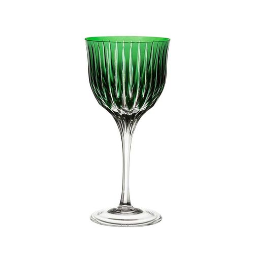 Taça para água em cristal Strauss Overlay 225.101.150 520ml verde escuro