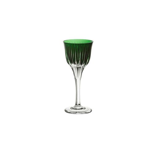 Taça de licor em cristal Strauss Overlay 225.105.150 60ml verde escuro