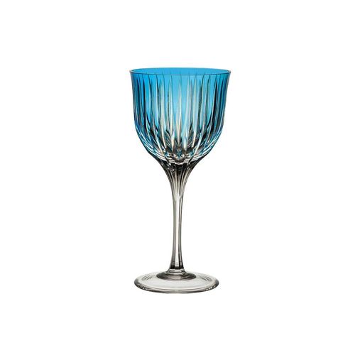 Taça para vinho branco em cristal Strauss Overlay 225.103.150 330ml azul claro