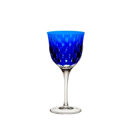 Taça para água em cristal Strauss Overlay 225.101.152 520ml azul escuro