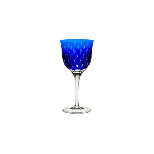 Taça de licor em cristal Strauss Overlay 225.105.152 60ml azul escuro