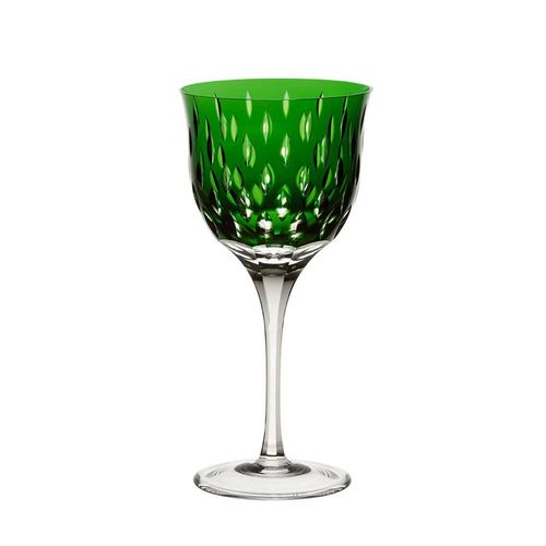 Taça para água em cristal Strauss Overlay 225.101.152 520ml verde escuro