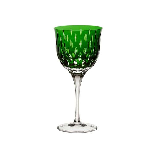 Taça para vinho tinto em cristal Strauss Overlay 225.102.152 370ml verde escuro