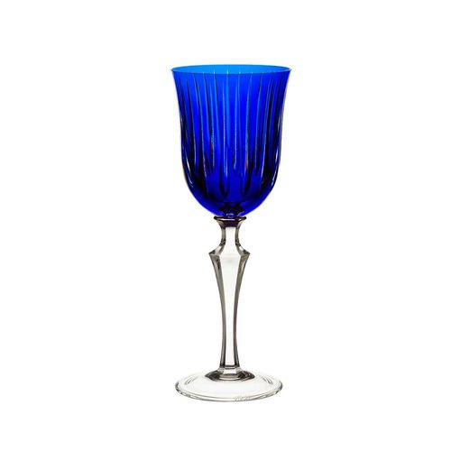 Taça para água em cristal Strauss Overlay 237.101.150 460ml azul escuro
