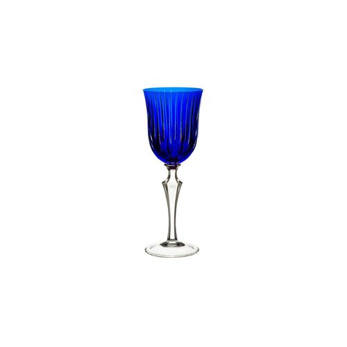 Taça de licor em cristal Strauss Overlay 237.105.150 110ml azul escuro