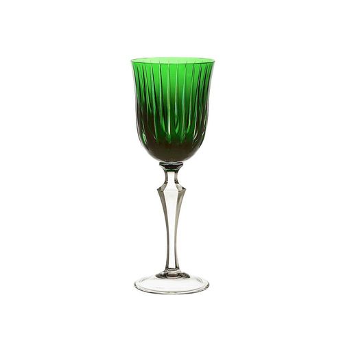 Taça para vinho tinto em cristal Strauss Overlay 237.102.150 350ml verde escuro