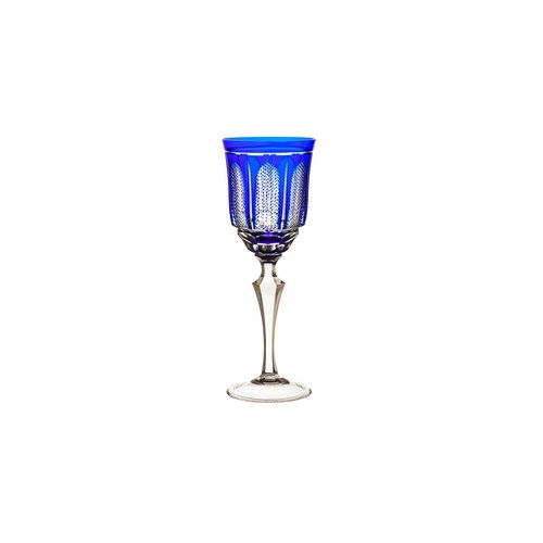 Taça de licor em cristal Strauss Overlay 237.105.151 110ml azul escuro