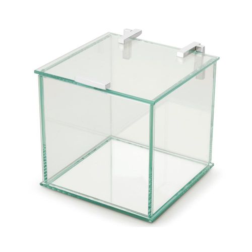 Caixa em vidro e alumínio com fundo espelhado Forma Collection 15,5x15,5x15,5cm