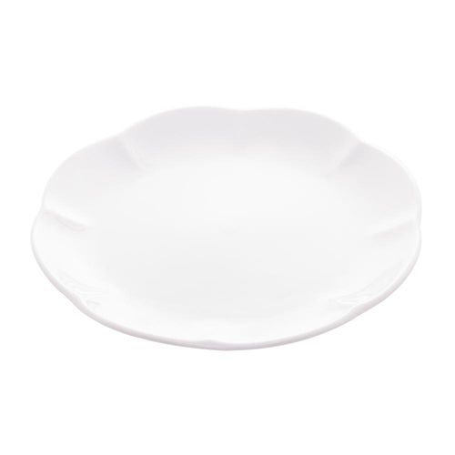 Prato sobremesa em porcelana Lyor Wave 20cm branco