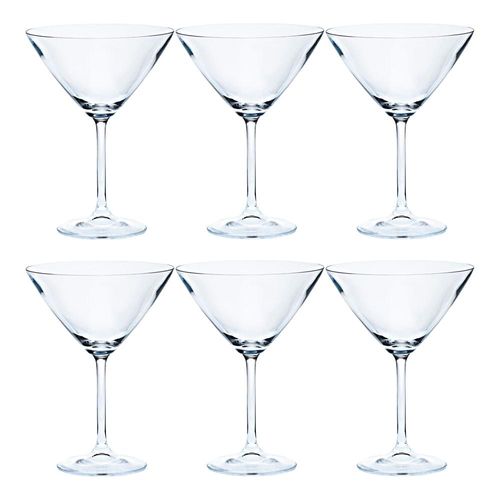 Jogo de taças martini de cristal Baquet Degustation 280ml 6 peças