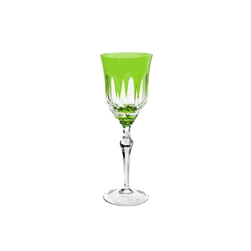 Taça vinho branco em cristal Strauss Overlay 237.055 310ml verde claro