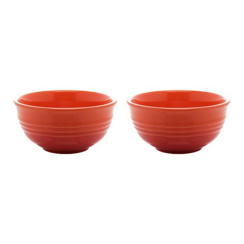 Jogo de bowls em cerâmica Wolff Retrô 14x47 2 peças laranja