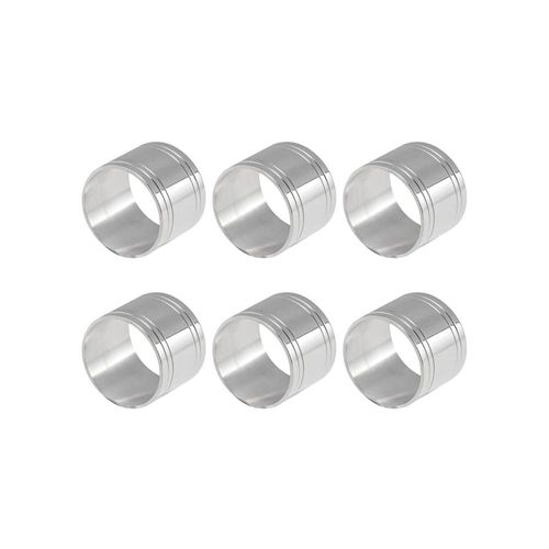 Jogo de argolas para guardanapos em prata Silverlux 6 peças