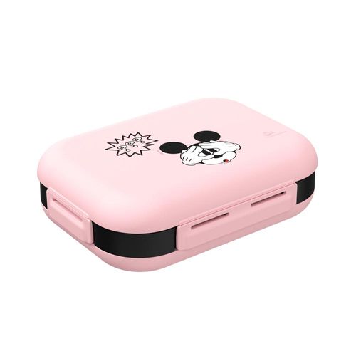 Marmita hermética plástico Coza Nutri Disney preta/rosa