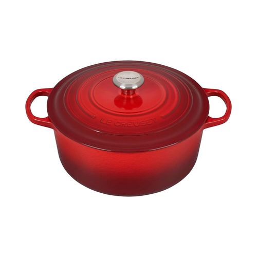 Panela redonda em ferro Le Creuset Signature 28cm vermelha Panela redonda em ferro Le Creuset Signature 28cm vermelha