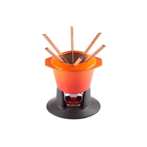 Fondue em ferro fundido Le Creuset Gourmand 1,6L laranja Fondue em ferro fundido Le Creuset Gourmand 1,6L laranja