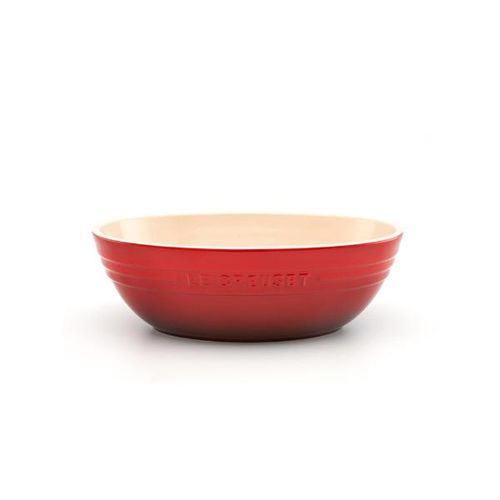 Bowl oval em cerâmica ára massa Le Creuset 3,2 litros vermelho