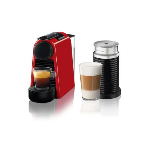 Cafeteira com aeroccino Nespresso Essenza Mini 110v red