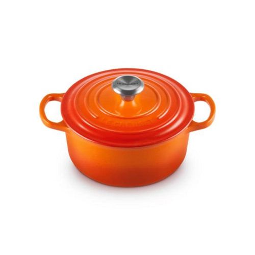 Panela redonda em ferro Le Creuset Signature 22cm laranja Panela redonda em ferro Le Creuset Signature 22cm laranja