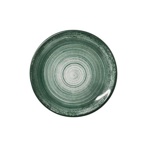 Prato sobremesa em porcelana Schmidt Esfera 21cm verde