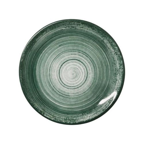 Prato raso em porcelana Schmidt Esfera 27cm verde