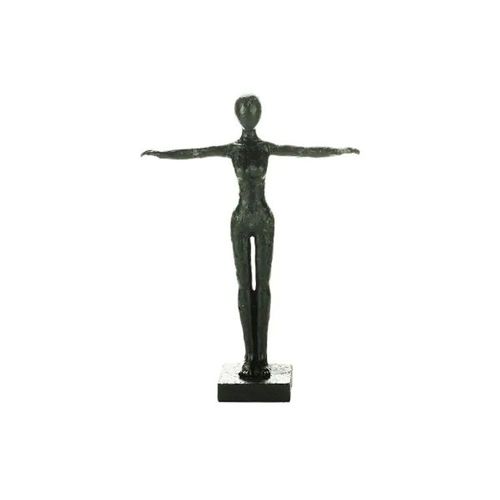 Figura decorativa em resina Royal Decor Silhueta 18x6x25cm preta