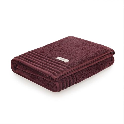 Toalha de banho Trussardi Imperiale 70cmx1,40m em algodão Vino Toalha de banho Trussardi Imperiale 70cmx1,40m em algodão Vino