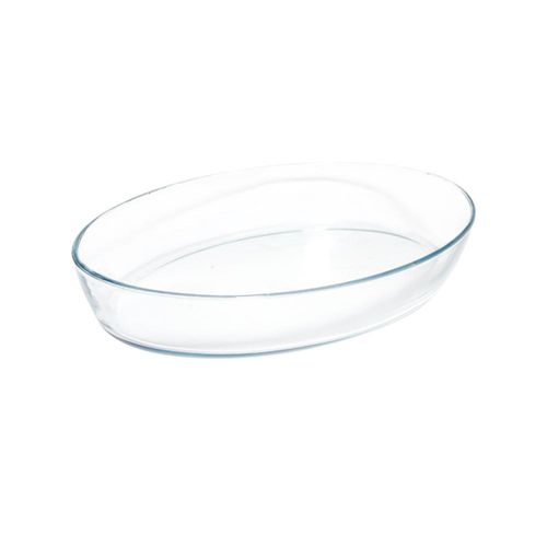 Assadeira oval em vidro Casíta 35x24x6,5cm 3,2 litros incolor